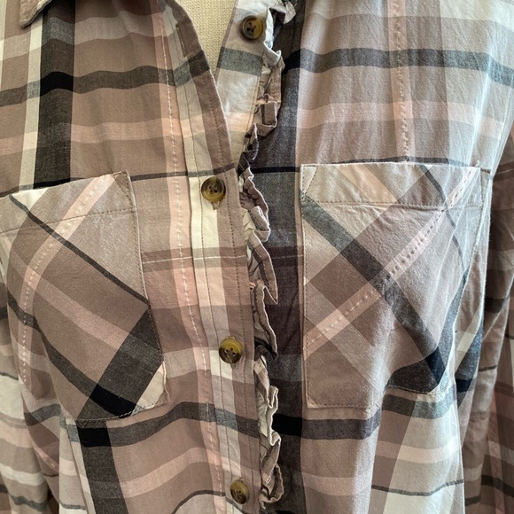 Shyanne Wester Cow Country Girl Shirt Ruffle S - Picture 2 of 6